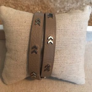 Chevron Leather Wrap